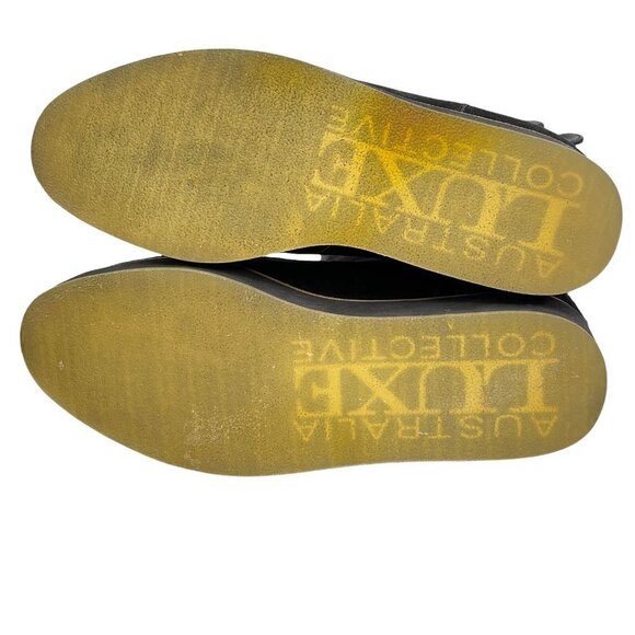 Australia Luxe Collective Fuzzy Black Bushmill Winter Suede Fur Boots Size 7 - Picture 7 of 10